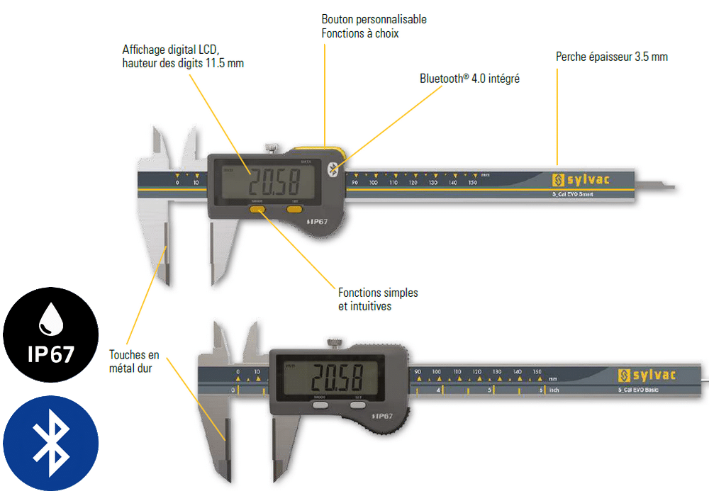 CROL1502, Pieds à coulisse, Outils de mesure