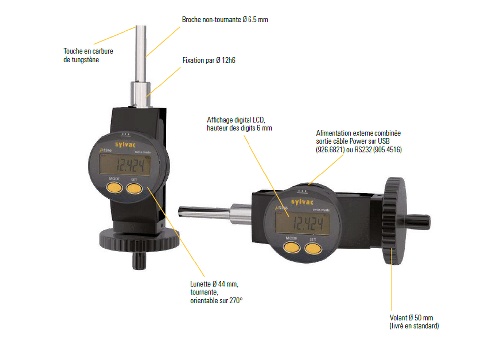Vis Micrométriques digitales de la gamme Sylvac