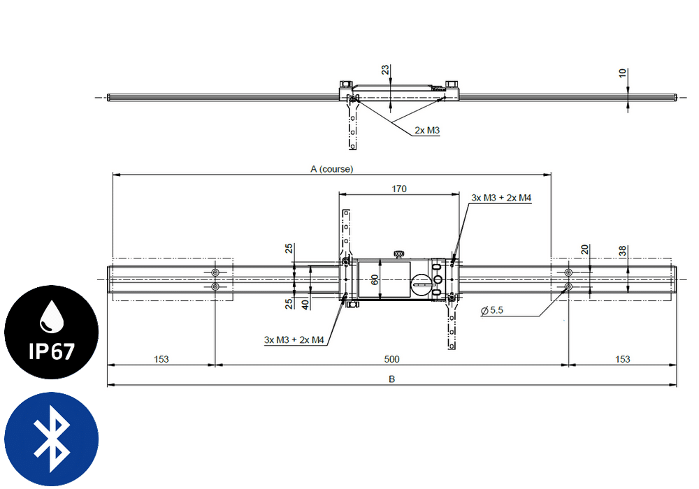 Règle digitale Sylvac ultra légère UL D4