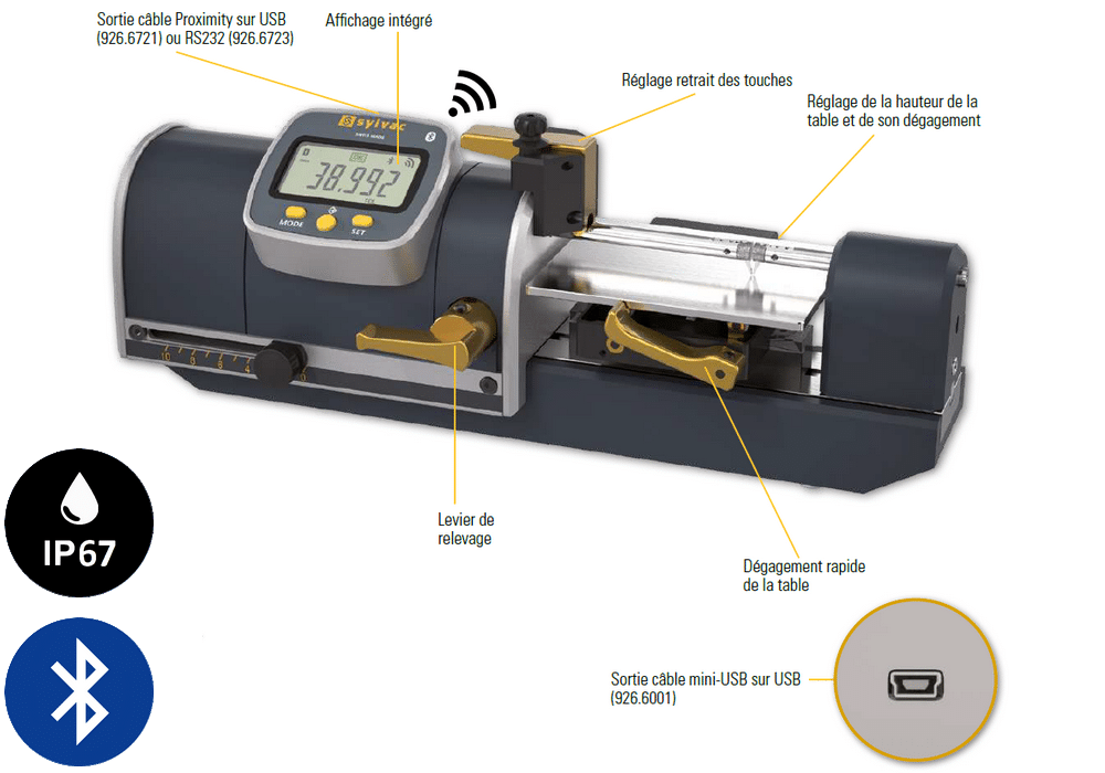 Banc mesure PS16 V2 Goutte smart Sylvac